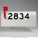 Numbers and Typography Vinyl Stickers Black