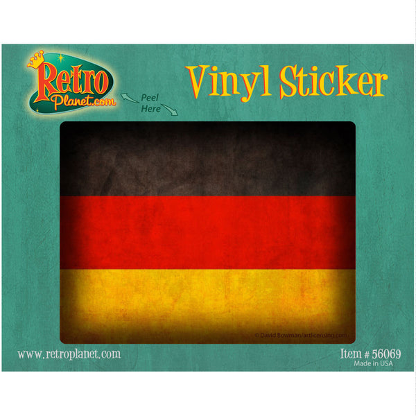 German National Flag Vinyl Sticker