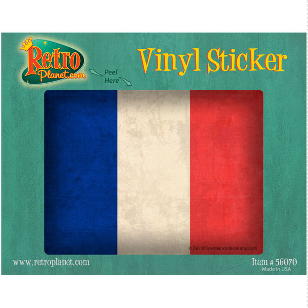 French National Flag Vinyl Sticker