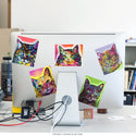 Pop Art Cats Dean Russo Vinyl Sticker Set