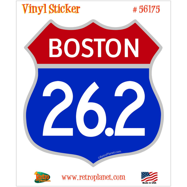 Marathon 26.2 Miles Patriotic Vinyl Sticker