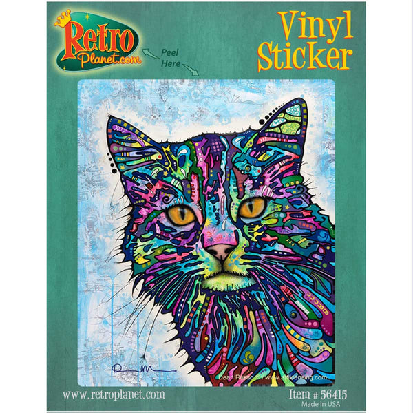 Diligent Cat Dean Russo Pop Art Vinyl Sticker