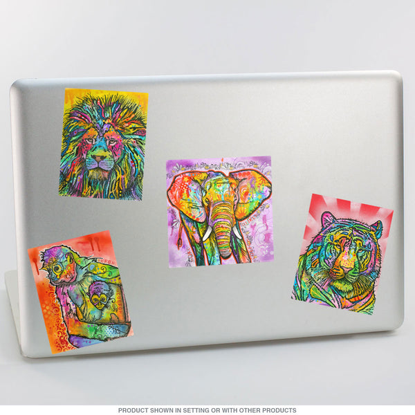 African Elephant Dean Russo Pop Art Vinyl Sticker