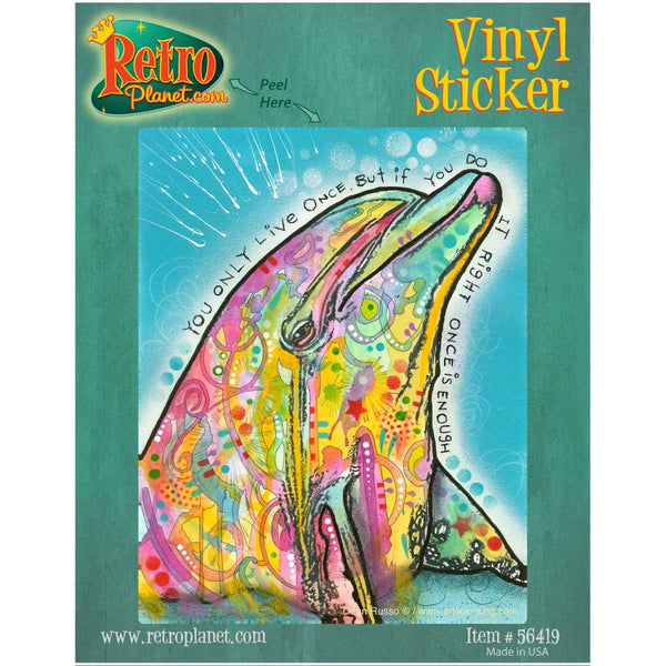 Dophin Yolo Dean Russo Pop Art Vinyl Sticker