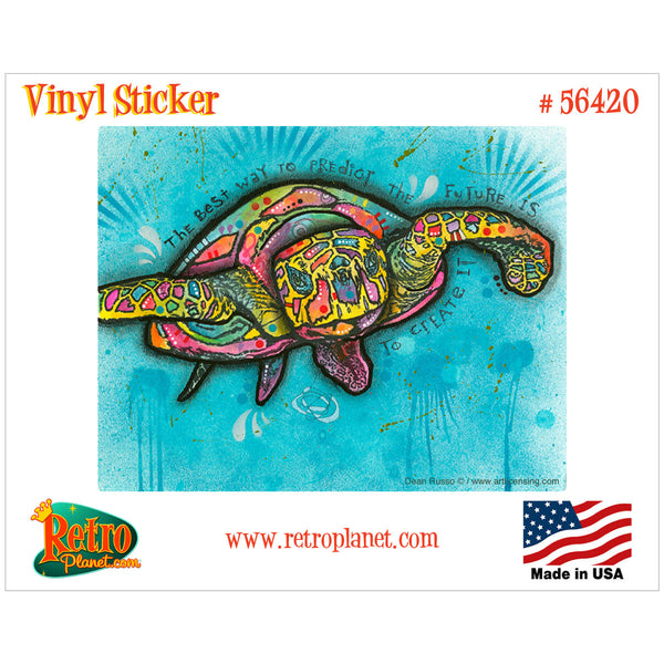 Sea Turtle Dean Russo Pop Art Vinyl Sticker