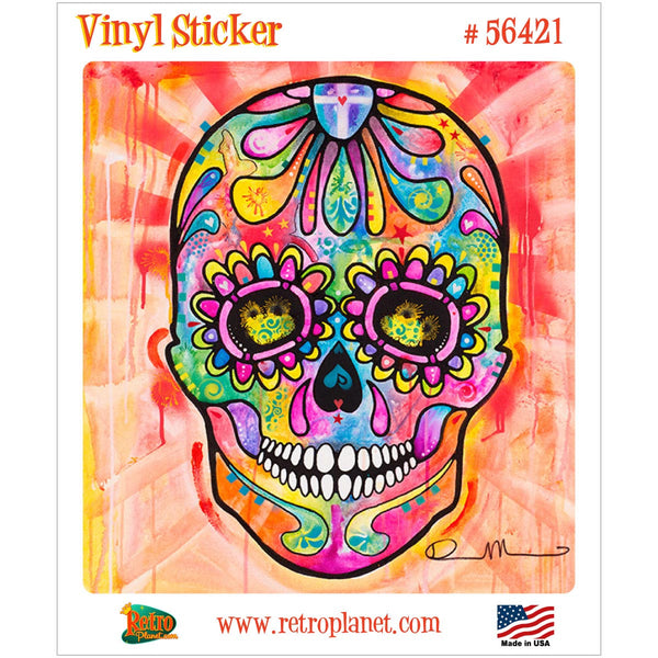 Sugar Skull Dean Russo Pop Art Vinyl Sticker