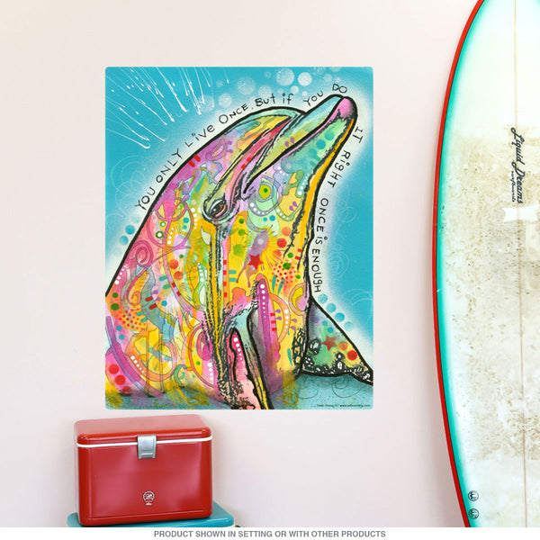 Dolphin Yolo Dean Russo Pop Art Wall Decal