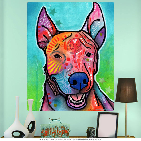 Cute Bull Terrier Dog Dean Russo Wall Decal
