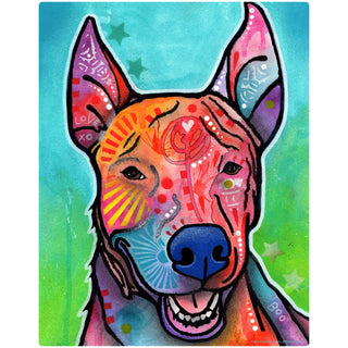 Cute Bull Terrier Dog Dean Russo Wall Decal