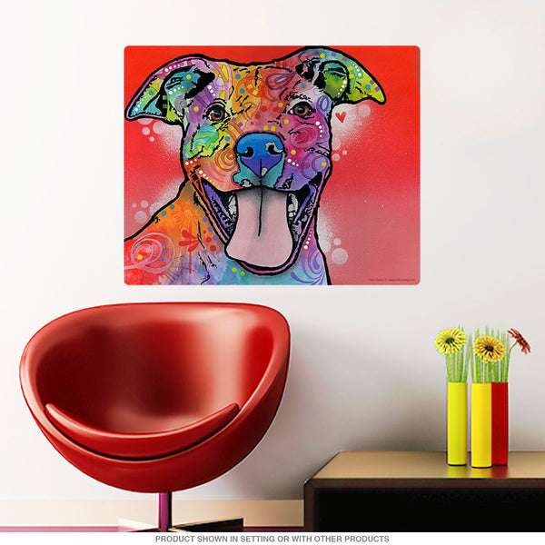 Pit Bull Dog Tongue Dean Russo Wall Decal