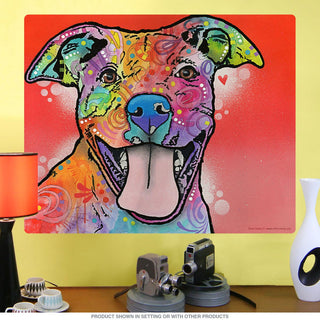 Pit Bull Dog Tongue Dean Russo Wall Decal