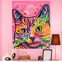 Perky Pink Cat Dean Russo Wall Decal