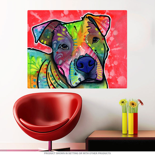 Pretty Pit Bull Dog Dean Russo Wall Decal