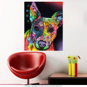 Starry Bull Terrier Dog Dean Russo Wall Decal