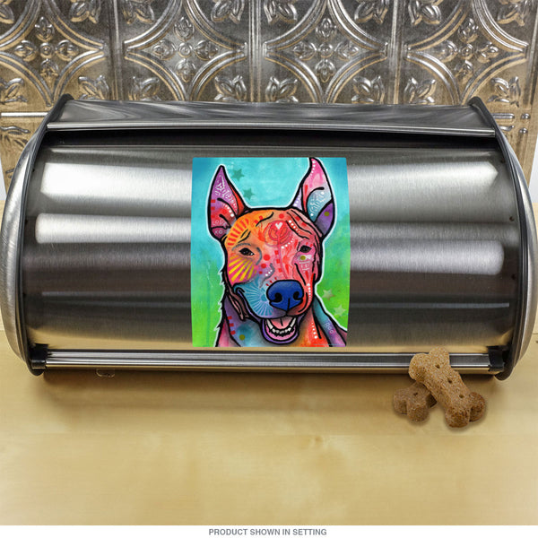 Cute Bull Terrier Dog Dean Russo Vinyl Sticker