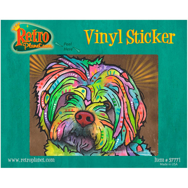 Maltese Dog Dean Russo Vinyl Sticker