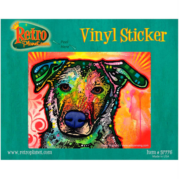 Listening Dog Dean Russo Vinyl Sticker