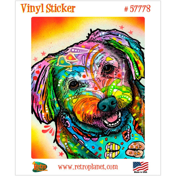 Maltese Smile Dog Dean Russo Vinyl Sticker