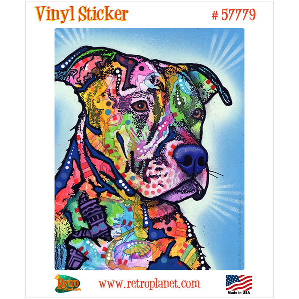 Pit Bull Dog Dean Russo Vinyl Sticker