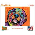 Labrador Puppy Dog Dean Russo Vinyl Sticker