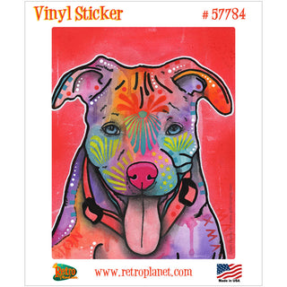 Pit Bull Tongue Dean Russo Viny Sticker