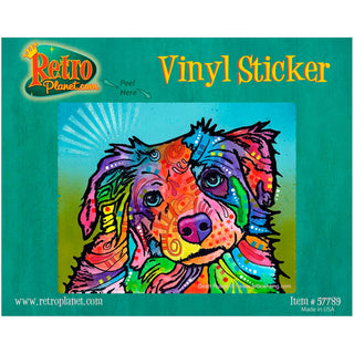 Border Collie Dog Dean Russo Vinyl Sticker