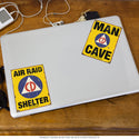 Air Raid Shelter Civil Defense Vinyl Sticker