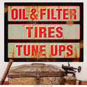 Auto Services Oil Tires Tune Ups Wall Decal