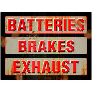 Auto Services Batteries Brakes Wall Decal