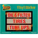 Auto Services Oil Tires Tune Ups Garage Sticker