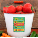 Farm Stand Vegetables Vinyl Sticker