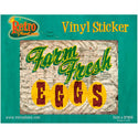Farm Fresh Chicken Eggs Vinyl Sticker