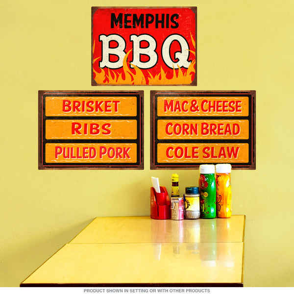 Memphis BBQ Southern Barbecue Wall Decal