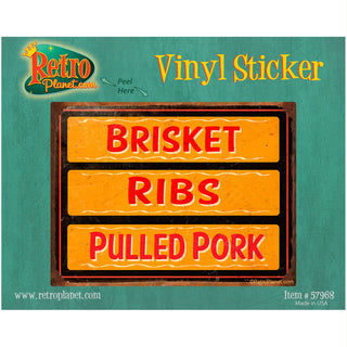 BBQ Meats Southern Barbecue Vinyl Sticker