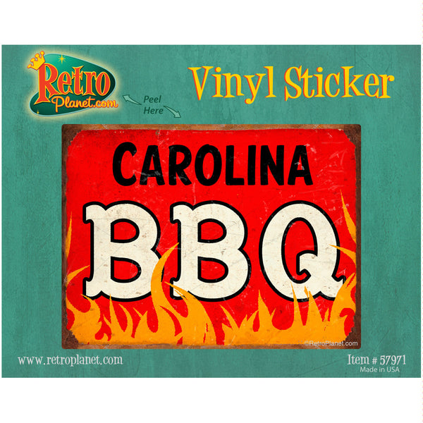 Carolina BBQ Southern Barbecue Vinyl Sticker