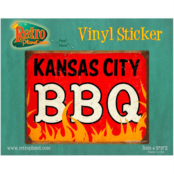 Kansas City BBQ Southern Barbecue Vinyl Sticker