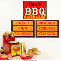 Dads BBQ Southern Menu Wall Decal Set