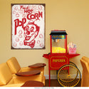 Fresh Hot Popcorn Circus Clown Wall Decal