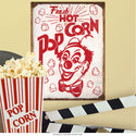 Fresh Hot Popcorn Circus Clown Wall Decal