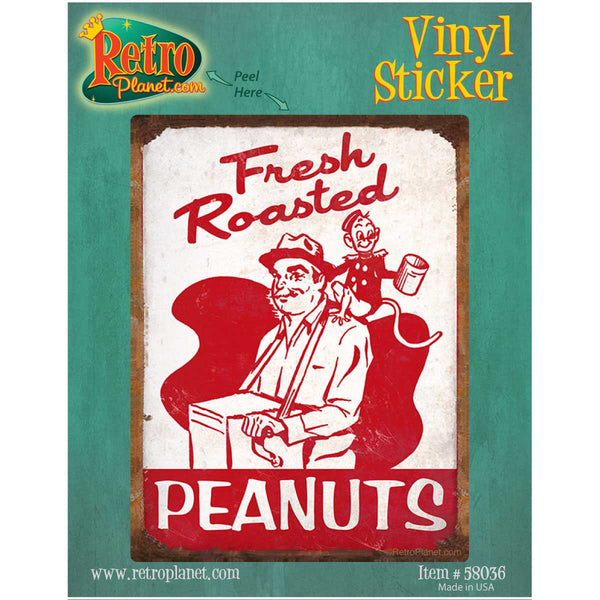 Fresh Roasted Circus Peanuts Vinyl Sticker