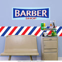 Barber Shop Entrance Wall Decal