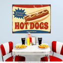 Fresh Hot Dogs Served Here Wall Decal