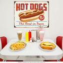 Hot Dogs The Best In Town Wall Decal