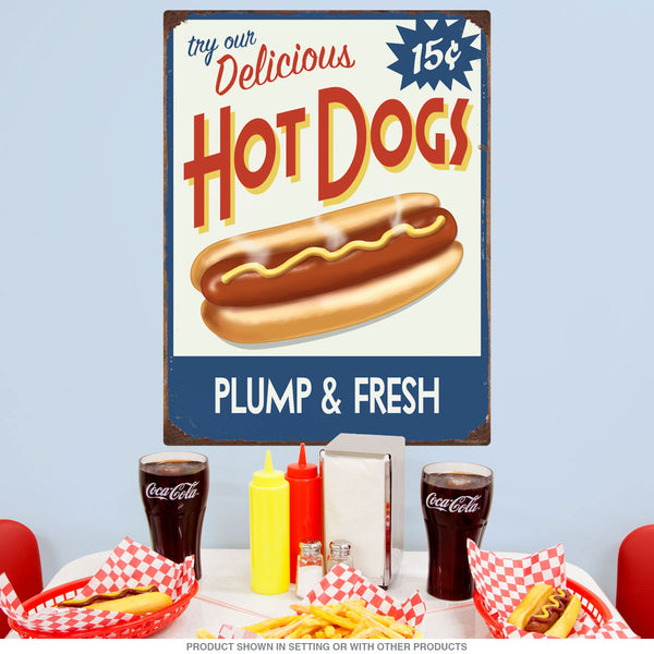 Hot Dogs Delicious Plump Fresh Wall Decal