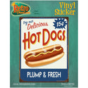 Hot Dogs Delicious Plump Fresh Vinyl Sticker