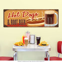 Hot Dogs and Root Beer Mug Wall Decal
