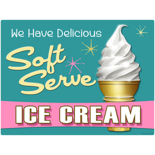 Delicious Soft Serve Ice Cream Cone Wall Decal