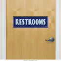 Restrooms Modern Deco Style Wall Decal