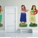 Hula Doll With Flower Lei Tiki Wall Decal