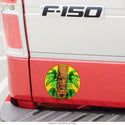 Angry Hawaiian Tiki God Vinyl Sticker